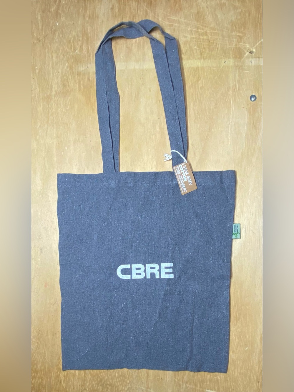 CBR Black Canvas Tote with White Logo